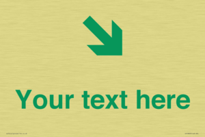 Custom Safe Condition inverse: Green Down right arrow